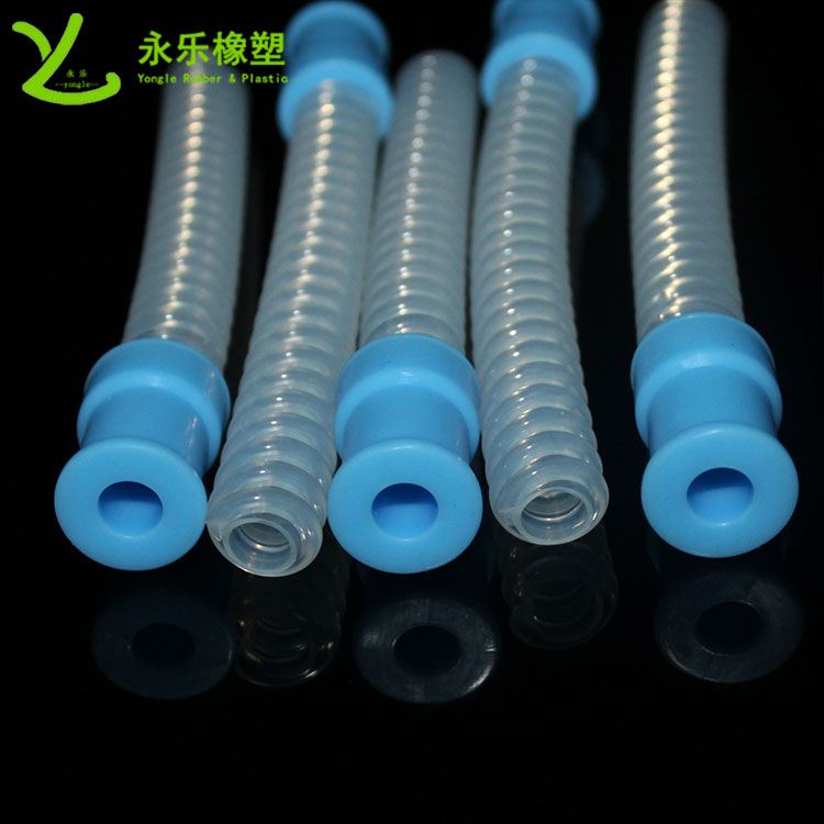 呼吸機(jī)硅膠波紋管，醫(yī)用硅膠波紋管，無氣味硅膠波紋管
