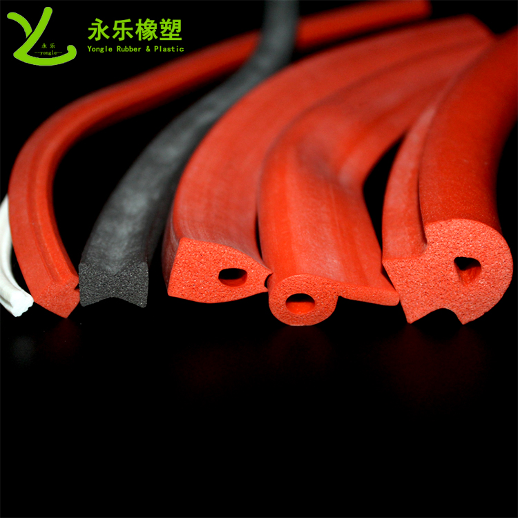 擠出發(fā)泡密封條，定制硅膠發(fā)泡密封條，耐高溫發(fā)泡硅膠密封條