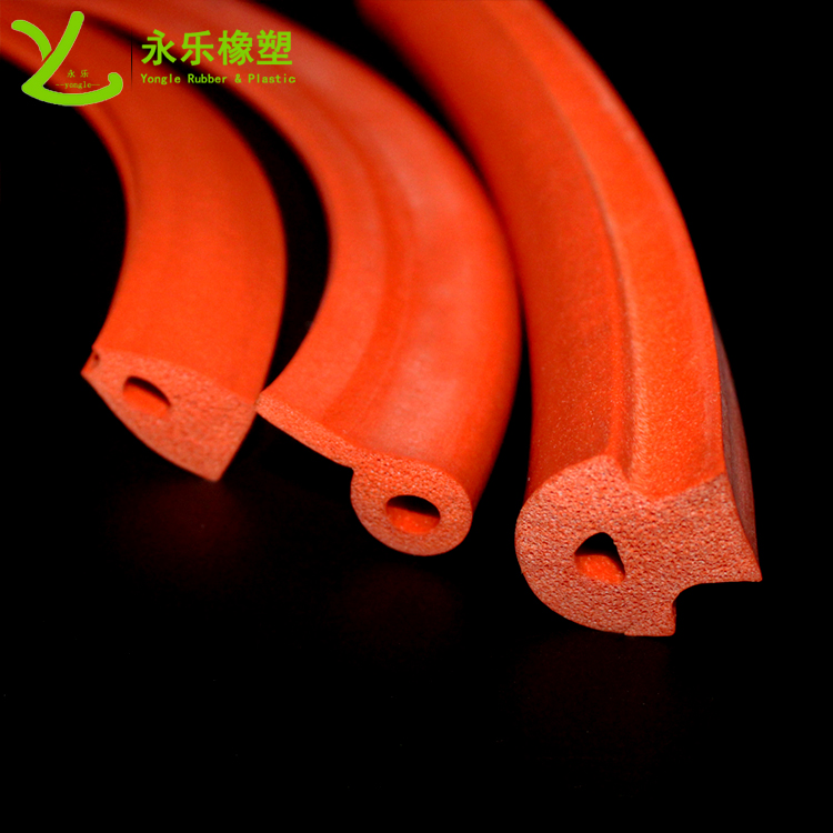 擠出發(fā)泡密封條，定制硅膠發(fā)泡密封條，耐高溫發(fā)泡硅膠密封條