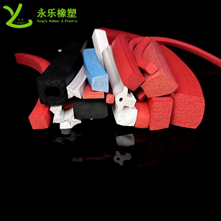 擠出發(fā)泡硅膠條，防水發(fā)泡硅膠條，耐高溫發(fā)泡硅膠條