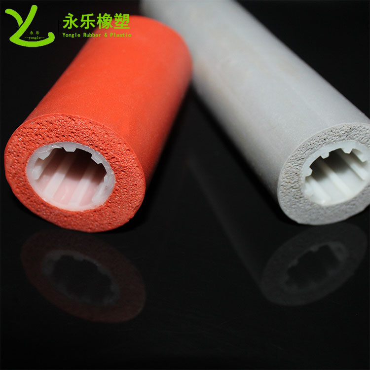 復(fù)合發(fā)泡硅膠管，耐高溫發(fā)泡硅膠管，保溫發(fā)泡硅膠管
