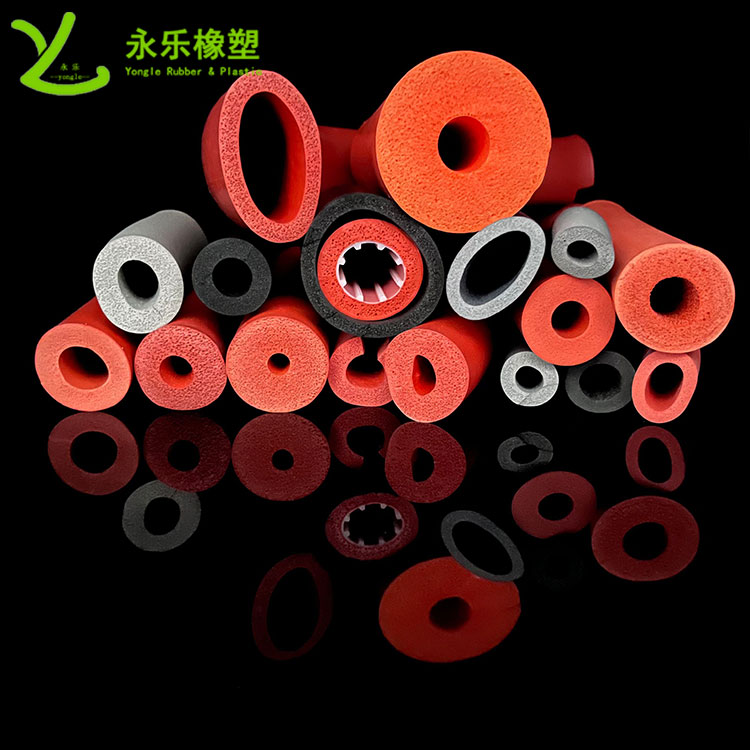 擠出發(fā)泡硅膠管，耐高溫發(fā)泡硅膠管，耐老化發(fā)泡硅膠管