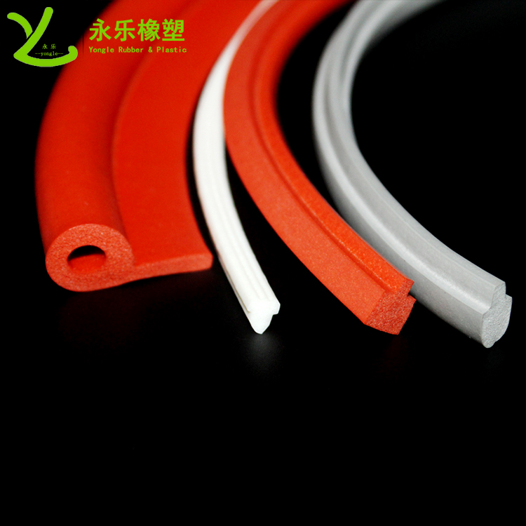 擠出發(fā)泡密封條，定制硅膠發(fā)泡密封條，耐高溫發(fā)泡硅膠密封條