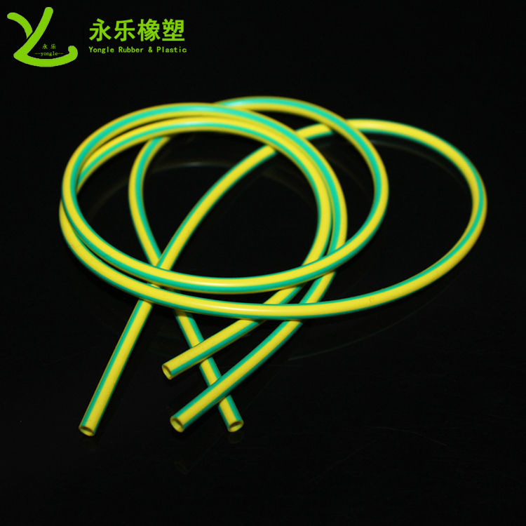 阻燃硅膠管，雙色阻燃硅膠管，黃綠絕緣硅膠管