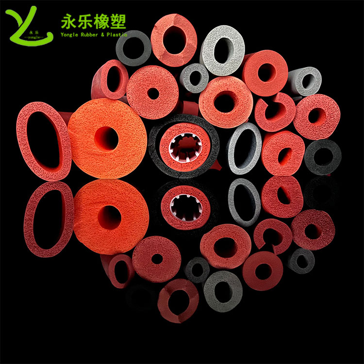 擠出發(fā)泡硅膠管，耐高溫發(fā)泡硅膠管，耐老化發(fā)泡硅膠管
