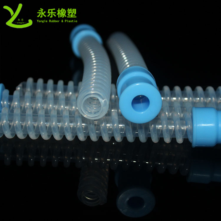 呼吸機(jī)硅膠波紋管，醫(yī)用硅膠波紋管，無氣味硅膠波紋管